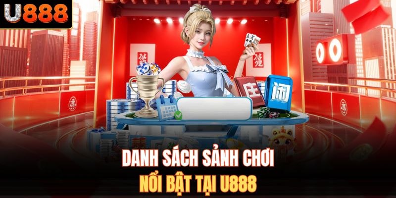 Danh sách sảnh chơi nổi bật tại U888