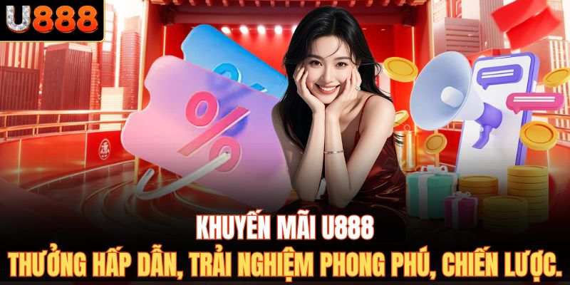 Khuyến mãi U888 – thưởng hấp dẫn, trải nghiệm phong phú, chiến lược.