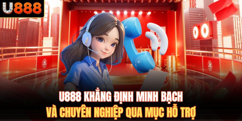 U888 khẳng định minh bạch và chuyên nghiệp qua mục hỗ trợ