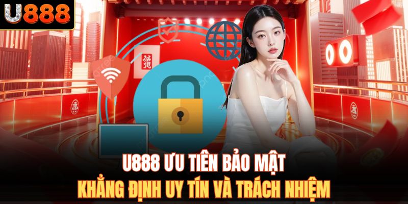 U888 ưu tiên bảo mật, khẳng định uy tín và trách nhiệm.